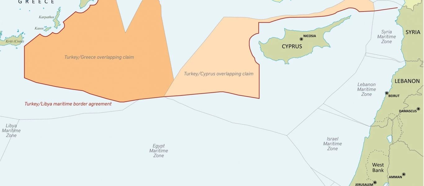 Έκθεση: Έτσι «βλέπει» το τουρκικό υπ. Εξωτερικών την ανατολική Μεσόγειο και τις ΑΟΖ